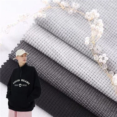 Vaflová tkanina z polyesteru Rayon Spandex