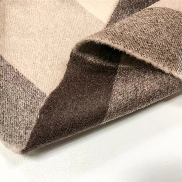 Wool Tweed Plaid Fabric